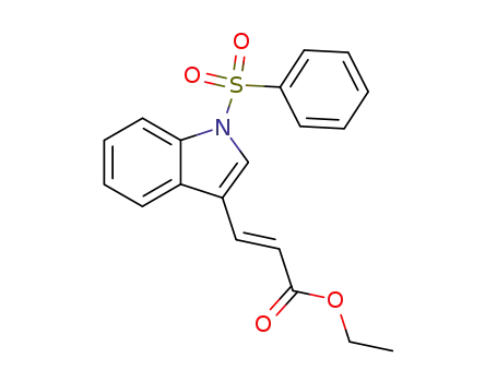 2-Propenoic acid, 3-[1-(phenylsulfonyl)-1H-indol-3-yl]-, ethyl ester
