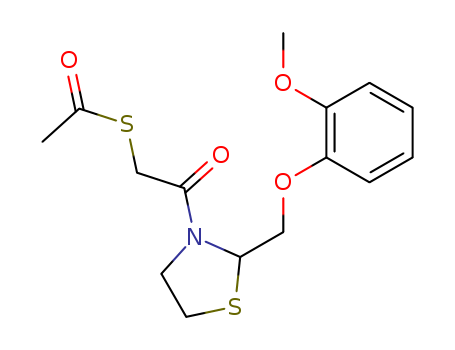 S-[2-[2-[(2-methoxyphenoxy)methyl]-1,3-thiazolidin-3-yl]-2-oxoethyl] ethanethioate