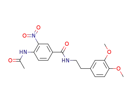 Benzamide, 4-(acetylamino)-N-[2-(3,4-dimethoxyphenyl)ethyl]-3-nitro-