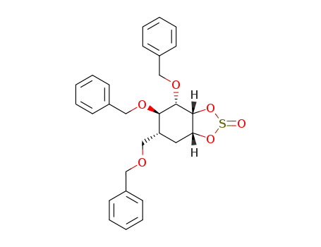 (1R,2R,3S,4R,5R)-3,4-di-O-benzyl-5-benzyloxymethyl-1,2-O,O-sulfinyl-cyclohexane-1,2,3,4-tetraol