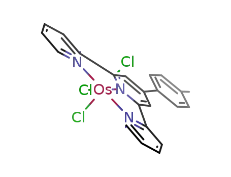 Molecular Structure of 124643-10-3 ([4'-(p-tolyl)-2, 2':6',2''-terpyridine]osmium trichloride)