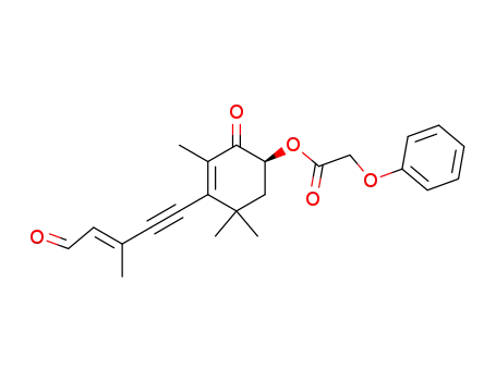 Phenoxyessigsaeure-<(1S,3'E)-4-(4'-formyl-3'-methyl-3'-buten-1'-inyl)-3,5,5-trimethyl-2-oxo-3-cyclohexen-1-yl>ester