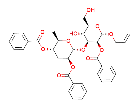 Allyl 2-O-benzoyl-3-O-(2,4-di-O-benzoyl-3,6-dideoxy-α-D-arabino-hexopyranosyl)-α-D-mannopyranoside