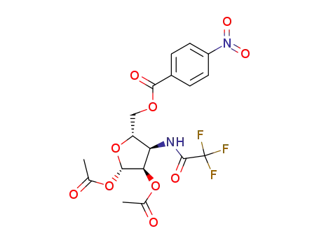 1,2-di-O-acetyl-3-deoxy-5-O-(4-nitrobenzoyl)-3-[(trifluoroacetyl)amino]pentofuranose