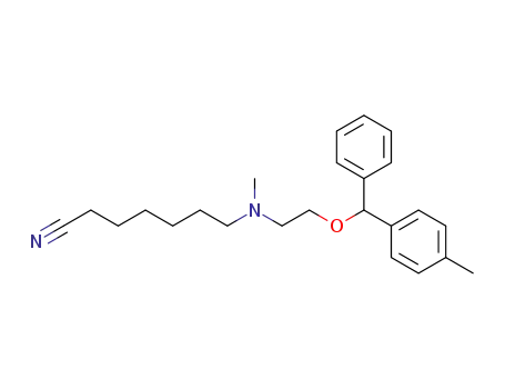 7-{Methyl-[2-(phenyl-p-tolyl-methoxy)-ethyl]-amino}-heptanenitrile