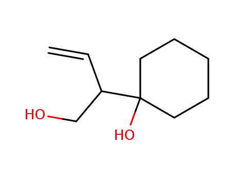 Molecular Structure of 77192-47-3 (1-(1-hydroxymethyl-2-propenyl)cyclohexanol)