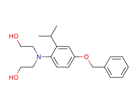 Molecular Structure of 156079-16-2 (2-[(4-Benzyloxy-2-isopropyl-phenyl)-(2-hydroxy-ethyl)-amino]-ethanol)