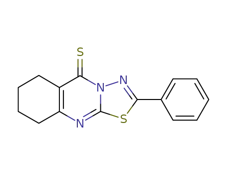 Molecular Structure of 160893-93-6 (2-phenyl-6,7,8,9-tetrahydro-5H-[1,3,4]thiadiazolo[2,3-b]quinazoline-5-thione)