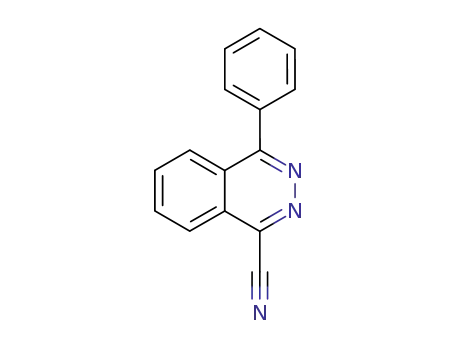Molecular Structure of 10132-02-2 (1-Phthalazinecarbonitrile, 4-phenyl-)