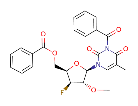 N<sup>3</sup>-benzoyl-1-(5-O-benzoyl-3-deoxy-3-fluoro-2-O-methyl-β-D-xylofuranosyl)thymine