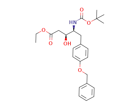 (3S,4S)-5-[4-(benzyloxy)phenyl]-4-(tert-butoxycarbonylamino)-3-hydroxypentanoic acid ethyl ester