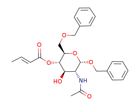 benzyl 2-acetamido-6-O-benzyl-4-O-crotyl-2-deoxy-α-D-glucopyranoside