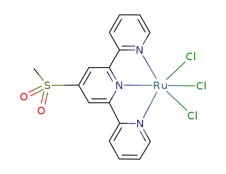 Molecular Structure of 146082-25-9 (RuCl<sub>3</sub>(C<sub>5</sub>H<sub>2</sub>N(SO<sub>2</sub>CH<sub>3</sub>)(C<sub>5</sub>H<sub>4</sub>N)2))