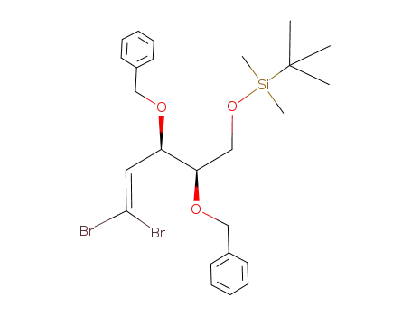 (3R,4R)-3,4-dibenzyloxy-1,1-dibromo-5-tert-butyldimethylsilyloxypent-1-ene