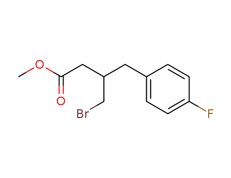 3-Bromomethyl-4-(4-fluoro-phenyl)-butyric acid methyl ester