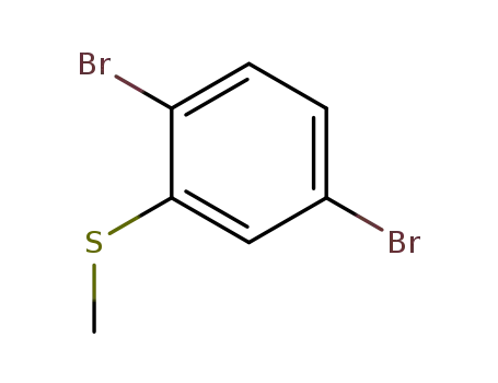 Molecular Structure of 134646-03-0 (2,5-Dibromothioanisole)