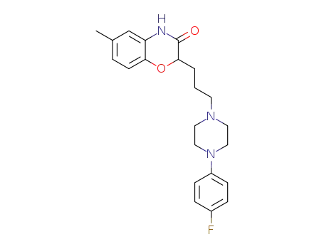 2H-1,4-Benzoxazin-3(4H)-one,
2-[3-[4-(4-fluorophenyl)-1-piperazinyl]propyl]-6-methyl-