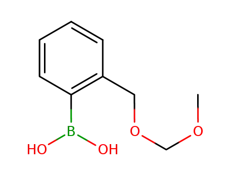 Molecular Structure of 845302-20-7 (Boronic acid, [2-[(methoxymethoxy)methyl]phenyl]-)