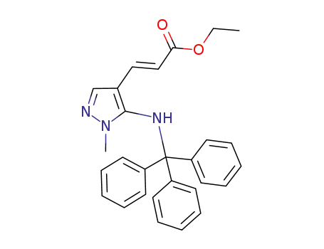 ethyl (E)-3-[1-methyl-5-(triphenylmethylamino)pyrazol-4-yl]acrylate