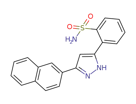 Molecular Structure of 1011502-56-9 (2-(3-(2-naphthyl)-1H-pyrazol-5-yl)benzenesulfonamide)