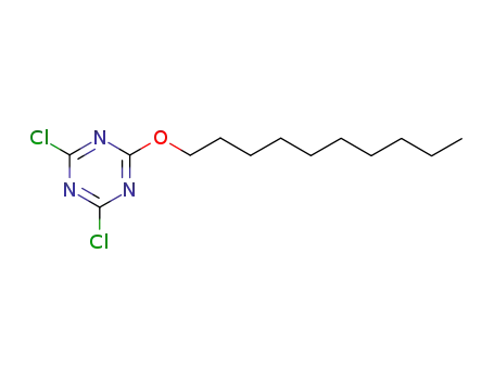 Molecular Structure of 85665-56-1 (2,4-Dichloro-6-(decyloxy)-1,3,5-triazine)