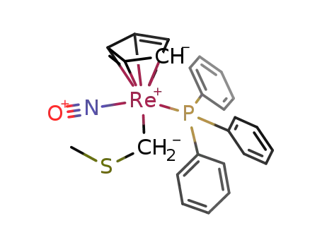 (C<sub>5</sub>H<sub>5</sub>)Re(NO)(P(C<sub>6</sub>H<sub>5</sub>)3)(CH<sub>2</sub>SCH<sub>3</sub>)