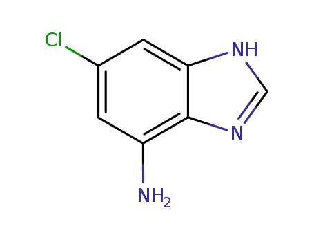 Molecular Structure of 10597-55-4 (1H-Benzimidazol-4-amine,6-chloro-(9CI))