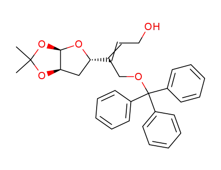 3,5,6-trideoxy-5-C-triphenylmethyloxy-1,2-O-isopropylidene-α-D-erythro-hept-5-enofuranose