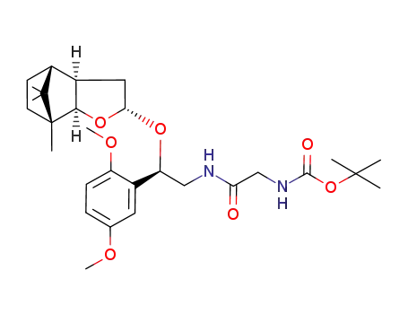 {[(R)-2-(2,5-Dimethoxy-phenyl)-2-((1R,2R,4S,6R,7R)-1,10,10-trimethyl-3-oxa-tricyclo[5.2.1.0<sup>2,6</sup>]dec-4-yloxy)-ethylcarbamoyl]-methyl}-carbamic acid tert-butyl ester