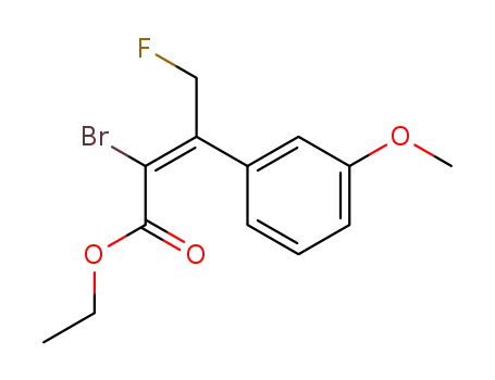 (Z)-2-Bromo-4-fluoro-3-(3-methoxy-phenyl)-but-2-enoic acid ethyl ester