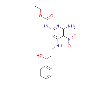 Carbamic acid,
[6-amino-4-[(3-hydroxy-3-phenylpropyl)amino]-5-nitro-2-pyridinyl]-, ethyl
ester