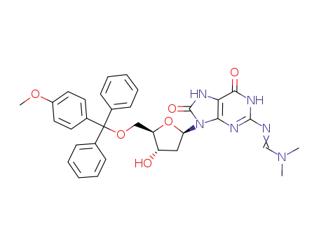 5'-O-monomethoxytrityl-N<sup>2</sup>-(N,N-dimethtylaminomethylene)-7,8-dihydro-8-oxo-2'-deoxyguanosine