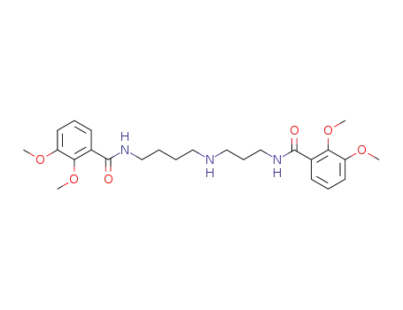 Molecular Structure of 78217-75-1 (N<sup>1</sup>,N<sup>8</sup>-Bis(2,3-bis(methyloxy)benzoyl)spermidine)