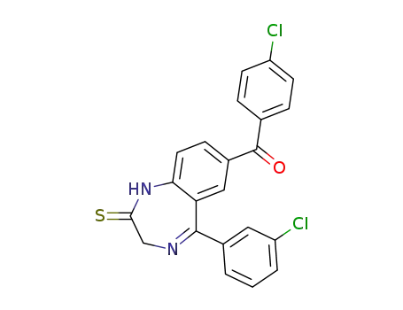 (4-chlorophenyl)[5-(3-chlorophenyl)-2,3-dihydro-2-thioxo-1H-1,4-benzodiazepin-7-yl]-methanone