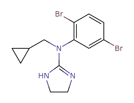 Cyclopropylmethyl-(2,5-dibromo-phenyl)-(4,5-dihydro-1H-imidazol-2-yl)-amine