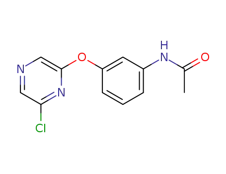 Molecular Structure of 894417-03-9 (2-chloro-6-(3-acetamidophenyl-oxy)-pyrazine)
