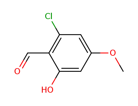 Molecular Structure of 116475-68-4 (2-chloro-6-hydroxy-4-Methoxybenzaldehyde)