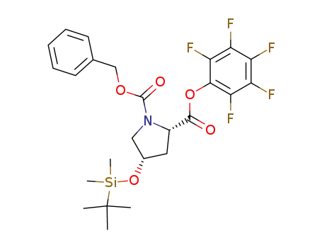 1,2-Pyrrolidinedicarboxylic acid,
4-[[(1,1-dimethylethyl)dimethylsilyl]oxy]-, 2-(pentafluorophenyl)
1-(phenylmethyl) ester, (2S,4S)-