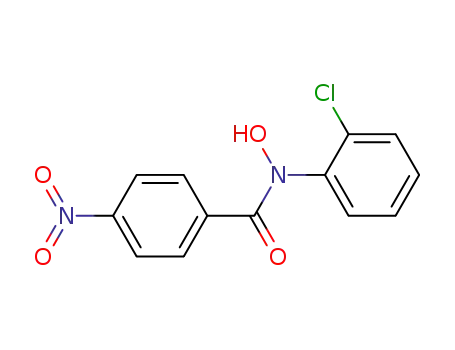 Molecular Structure of 172216-26-1 (Benzamide, N-(2-chlorophenyl)-N-hydroxy-4-nitro-)