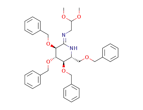 2,3,4,6-tetra-O-benzyl-1,5-dideoxy-1-[(2',2'-dimethoxyethyl)imino]-1,5-imino-D-glucitol