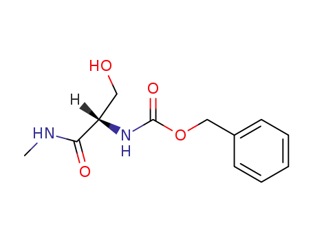 Molecular Structure of 19647-68-8 ((S)-benzyl 3-hydroxy-1-(methylamino)-1-oxopropan-2-ylcarbamate)