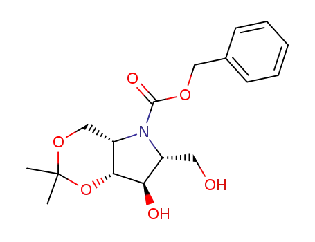 2,5-anhydro-N-benzyloxycarbonyl-2,5-imino-1,3-O-isopropylidene-D-glucitol