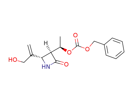 (3S,4S)-3-<(R)-1-benzyloxycarbonyloxyethyl>-4-(1-hydroxymethylethenyl)-2-azetidinone