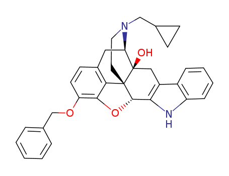 17-(CYCLOPROPYLMETHYL)-6,7-DEHYDRO-4,5-EPOXY-3-BENZYLOXY-14-HYDROXY-6,7,2',3'-INDOLOMORPHINAN