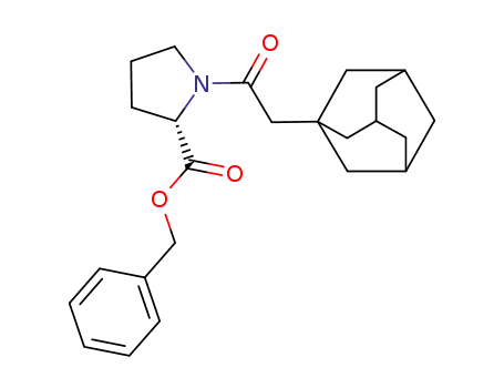 Molecular Structure of 87113-91-5 ((S)-1-(2-adamantan-1-yl-acetyl)-pyrrolidine-2-carboxylic acid benzyl ester)