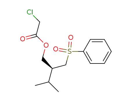 (-)-3-methyl-2-<(phenylsulfonyl)methyl>butyl chloroacetate