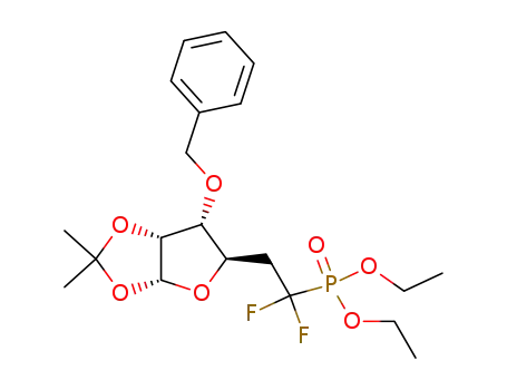 3-O-Benzyl-5,6-dideoxy-6-(diethoxyphosphinyl)-6,6-difluoro-1,2-O-isopropylidene-β-D-ribo-hexofuranose