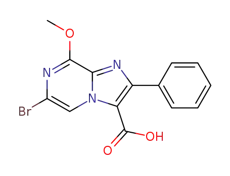 Imidazo[1,2-a]pyrazine-3-carboxylic acid, 6-bromo-8-methoxy-2-phenyl-