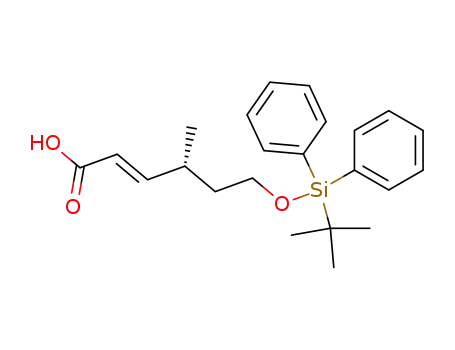 (E)-(R)-6-(tert-Butyl-diphenyl-silanyloxy)-4-methyl-hex-2-enoic acid