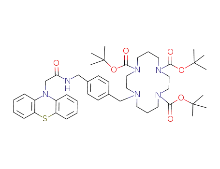 11-{4-[(2-phenothiazin-10-yl-acetylamino)methyl]benzyl}-1,4,8-tri(tert-butoxycarbonyl)-1,4,8,11-tetraazacyclotetradecane